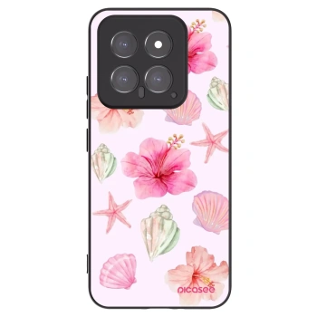 Picasee silikonowe czarne etui na Xiaomi 14 - Blush Lagoon