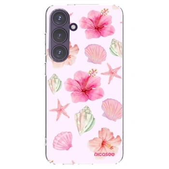 Picasee silikonowe przeźroczyste etui na Samsung Galaxy S24+ S926B 5G - Blush Lagoon