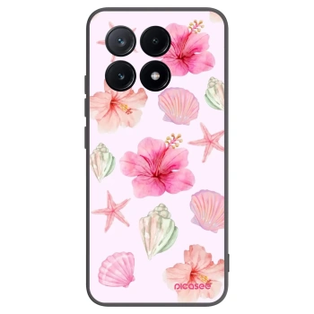 Picasee silikonowe czarne etui na Xiaomi Poco X6 Pro - Blush Lagoon