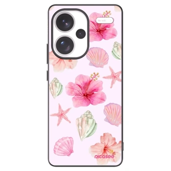 Picasee silikonowe czarne etui na Xiaomi Redmi Note 13 Pro+ 5G - Blush Lagoon