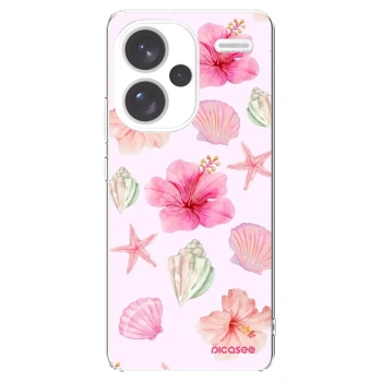 Picasee silikonowe przeźroczyste etui na Xiaomi Redmi Note 13 Pro+ 5G - Blush Lagoon