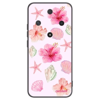 Picasee silikonowe czarne etui na Honor Magic6 Lite 5G - Blush Lagoon