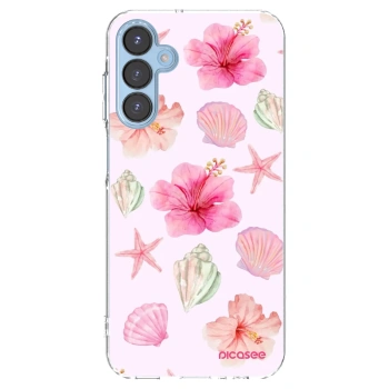 Picasee silikonowe przeźroczyste etui na Samsung Galaxy A15 A156B 5G - Blush Lagoon