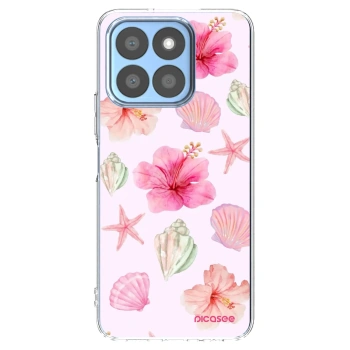 Picasee silikonowe przeźroczyste etui na Honor X8b - Blush Lagoon