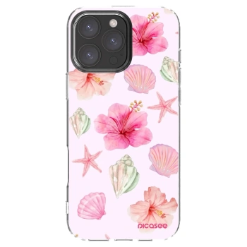 Picasee silikonowe przeźroczyste etui na Apple iPhone 16 Pro Max - Blush Lagoon