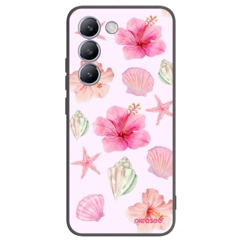 Picasee silikonowe czarne etui na Vivo V40 SE 5G - Blush Lagoon