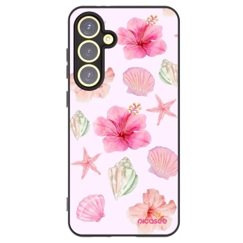 Picasee silikonowe czarne etui na Samsung Galaxy S24 FE S721B - Blush Lagoon