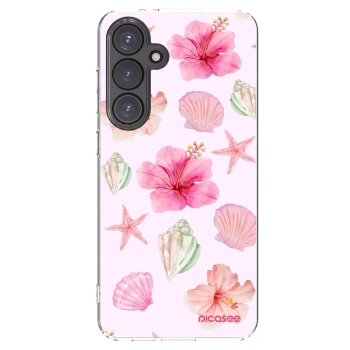 Picasee silikonowe przeźroczyste etui na Samsung Galaxy S24 FE S721B - Blush Lagoon