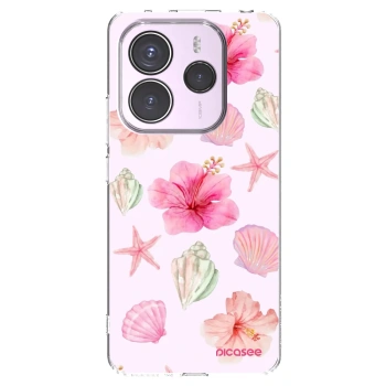 Picasee silikonowe przeźroczyste etui na Xiaomi Redmi Note 14 5G - Blush Lagoon