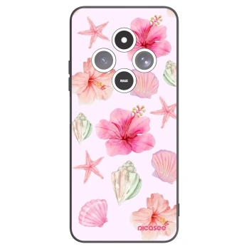 Picasee silikonowe czarne etui na Xiaomi Redmi 14C - Blush Lagoon