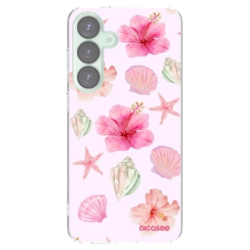 Picasee silikonowe przeźroczyste etui na Samsung Galaxy S25+ 5G - Blush Lagoon