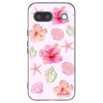 Picasee silikonowe czarne etui na Google Pixel 8 - Blush Lagoon