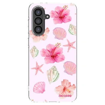 Picasee silikonowe przeźroczyste etui na Samsung Galaxy A56 5G A566B - Blush Lagoon