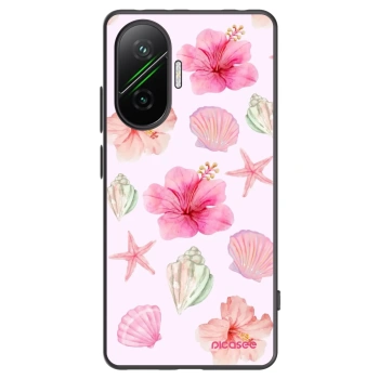 Picasee silikonowe czarne etui na Xiaomi Poco F7 Pro 5G - Blush Lagoon