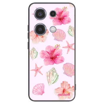 Picasee silikonowe czarne etui na Xiaomi Redmi Note 14S - Blush Lagoon