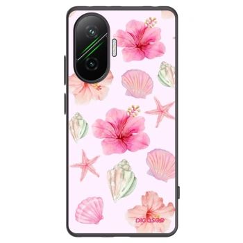 Picasee silikonowe czarne etui na Xiaomi Poco F7 5G - Blush Lagoon