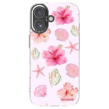 Picasee silikonowe przeźroczyste etui na Apple iPhone 17 - Blush Lagoon