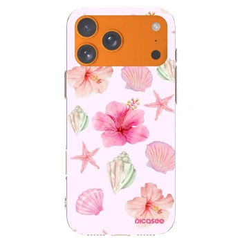 Picasee silikonowe przeźroczyste etui na Apple iPhone 17 Pro Max - Blush Lagoon