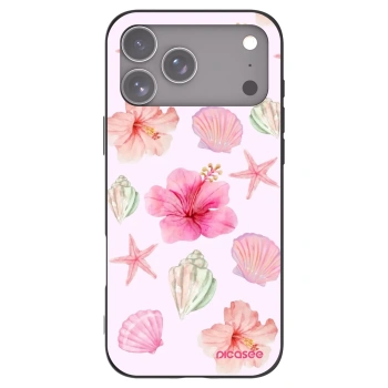 Picasee silikonowe czarne etui na Apple iPhone 17 Pro Max - Blush Lagoon