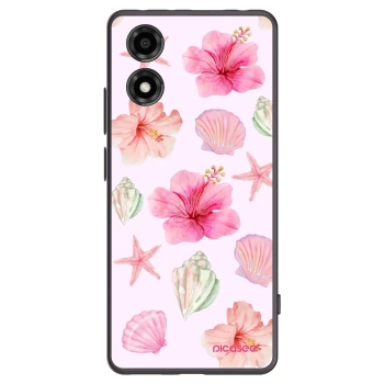 Picasee silikonowe czarne etui na Motorola Moto E14 - Blush Lagoon