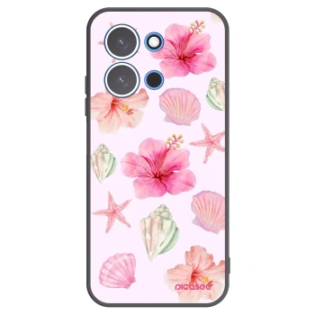 Picasee silikonowe czarne etui na Xiaomi Redmi 15C 4G - Blush Lagoon