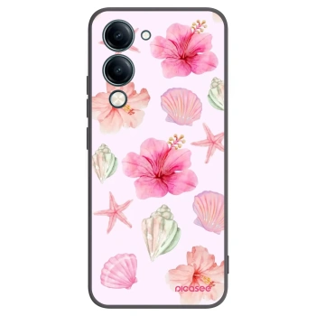 Picasee silikonowe czarne etui na Vivo Y29s 5G - Blush Lagoon