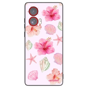 Picasee silikonowe czarne etui na Motorola Edge 50 Fusion - Blush Lagoon