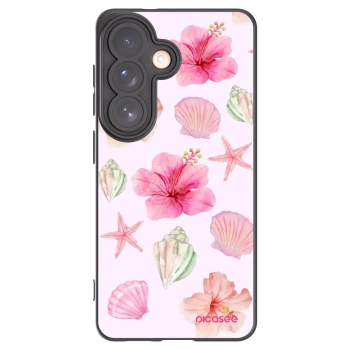 Picasee silikonowe czarne etui na Samsung Galaxy S26 - Blush Lagoon