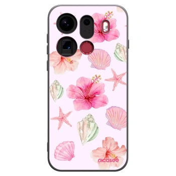 Picasee silikonowe czarne etui na OPPO Find X9 Pro - Blush Lagoon