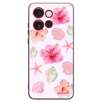 Picasee silikonowe czarne etui na Motorola Edge 60 Neo 5G - Blush Lagoon
