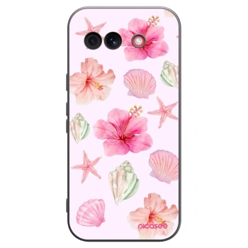 Picasee silikonowe czarne etui na Google Pixel 10a - Blush Lagoon