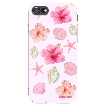 Picasee silikonowe przeźroczyste etui na Apple iPhone 8 - Blush Lagoon