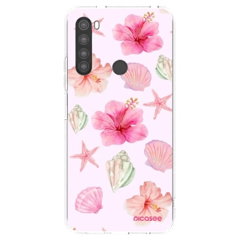 Picasee silikonowe przeźroczyste etui na Xiaomi Redmi Note 8 - Blush Lagoon