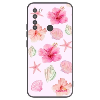 Picasee silikonowe czarne etui na Xiaomi Redmi Note 8 - Blush Lagoon