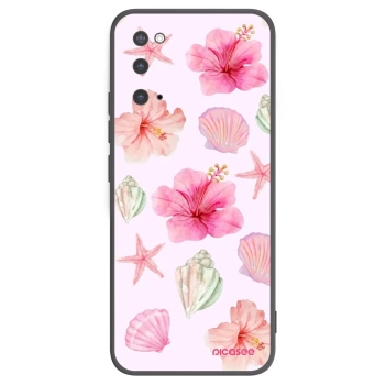 Picasee silikonowe czarne etui na Samsung Galaxy S20 G980F - Blush Lagoon