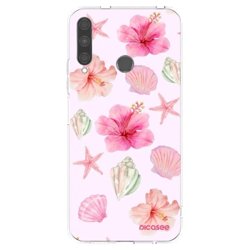 Picasee silikonowe przeźroczyste etui na Huawei P40 Lite E - Blush Lagoon