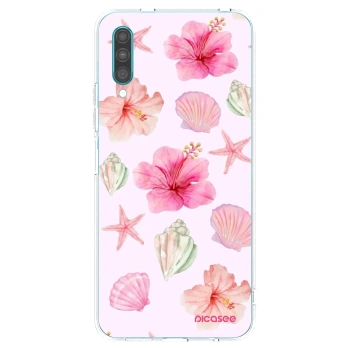 Picasee silikonowe przeźroczyste etui na Samsung Galaxy A30s A307F - Blush Lagoon