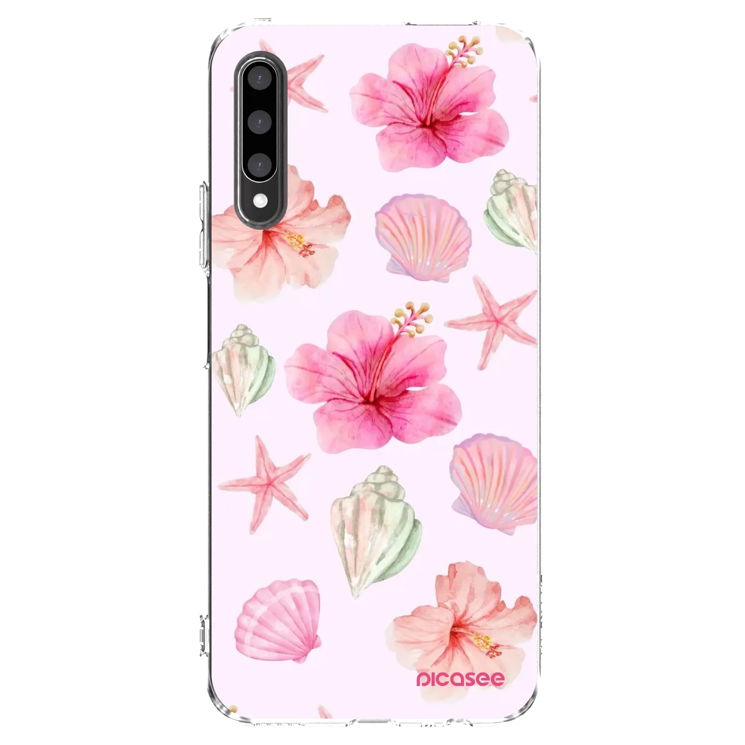 Picasee silikonowe przeźroczyste etui na Honor 9X Pro - Blush Lagoon