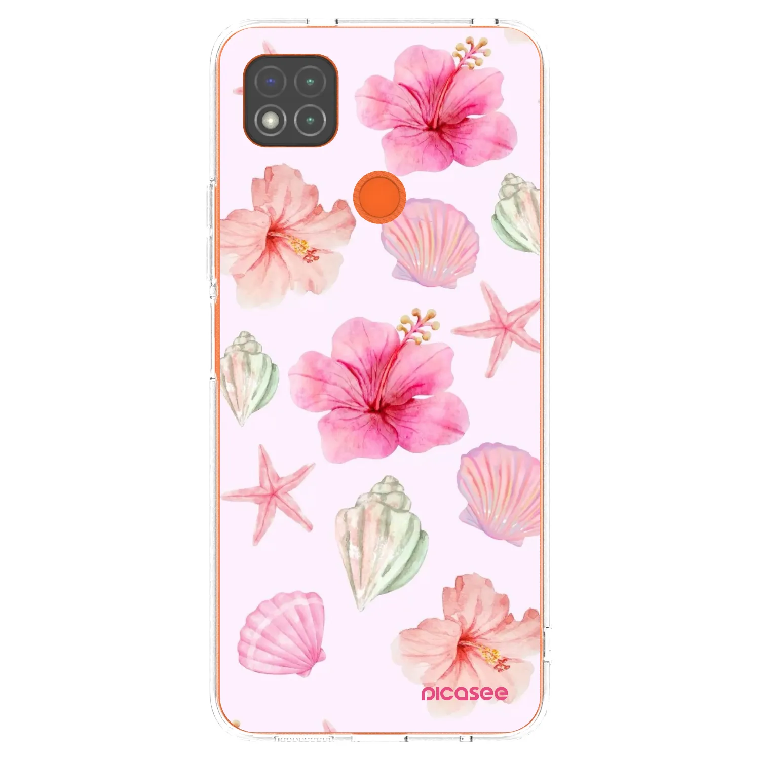 Picasee silikonowe przeźroczyste etui na Xiaomi Redmi 9C - Blush Lagoon