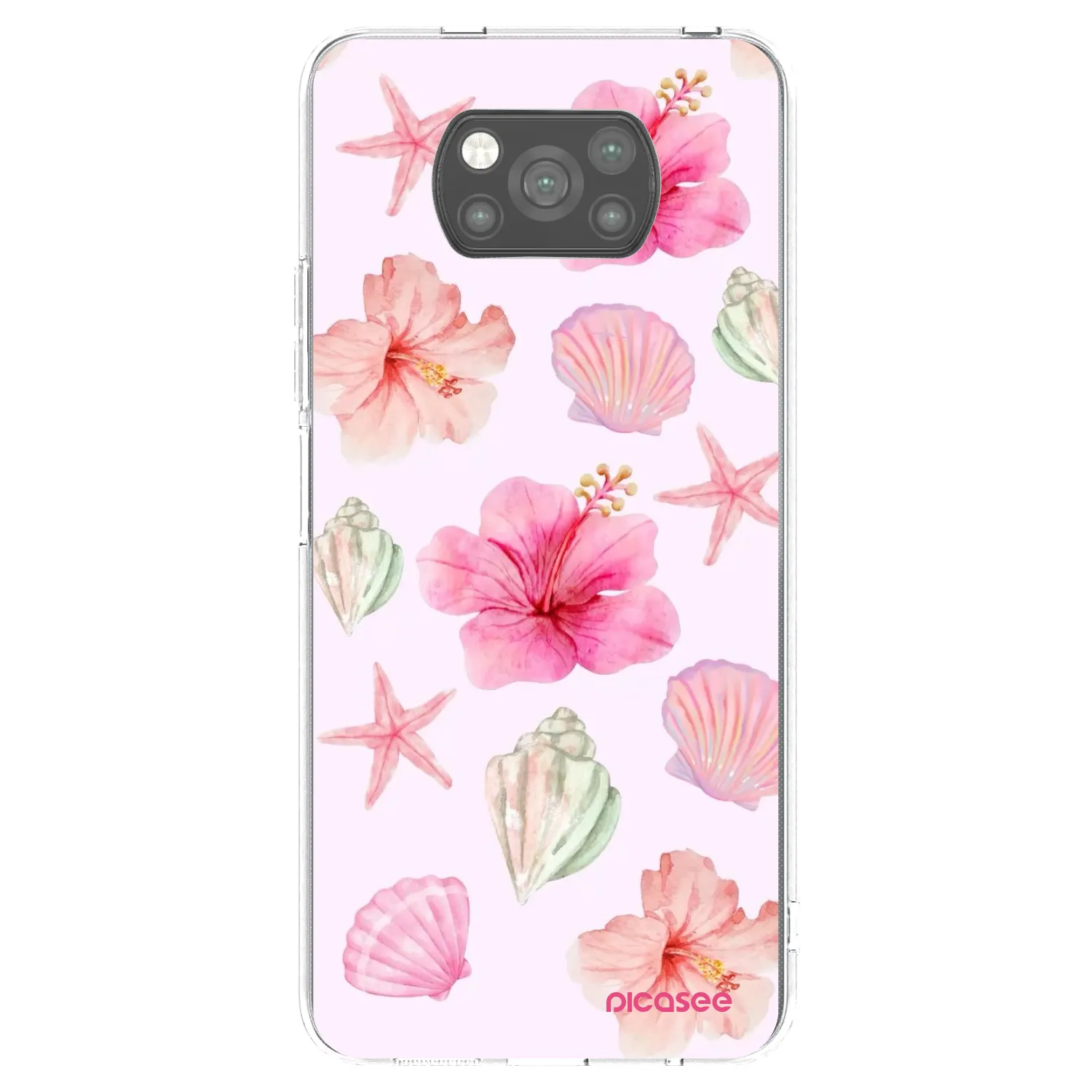 Picasee silikonowe czarne etui na Xiaomi Poco X3 - Blush Lagoon