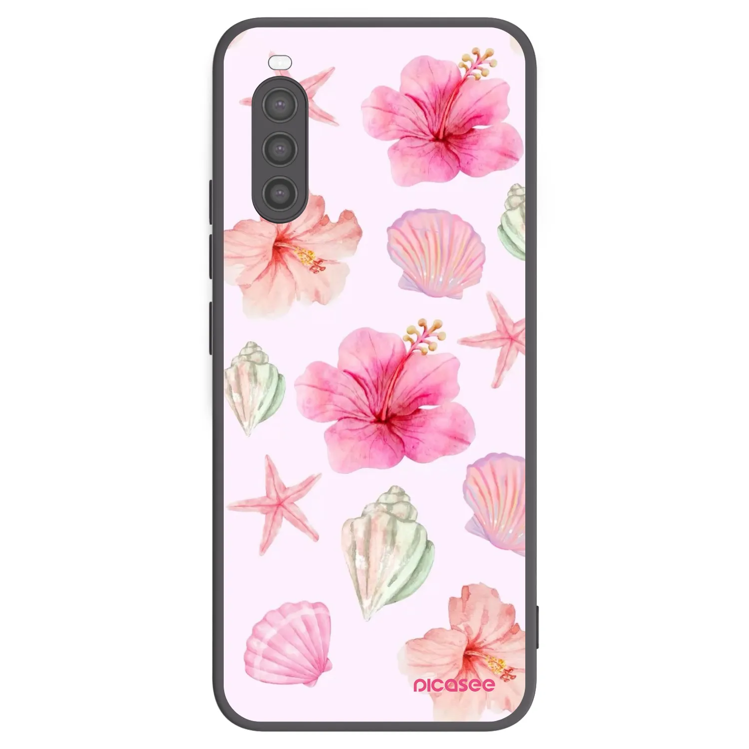 Picasee silikonowe czarne etui na Sony Xperia 10 II - Blush Lagoon