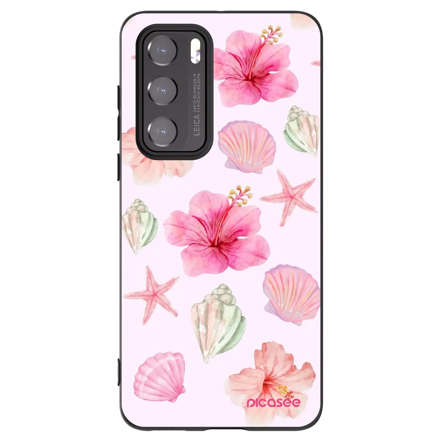 Picasee silikonowe czarne etui na Huawei P40 - Blush Lagoon
