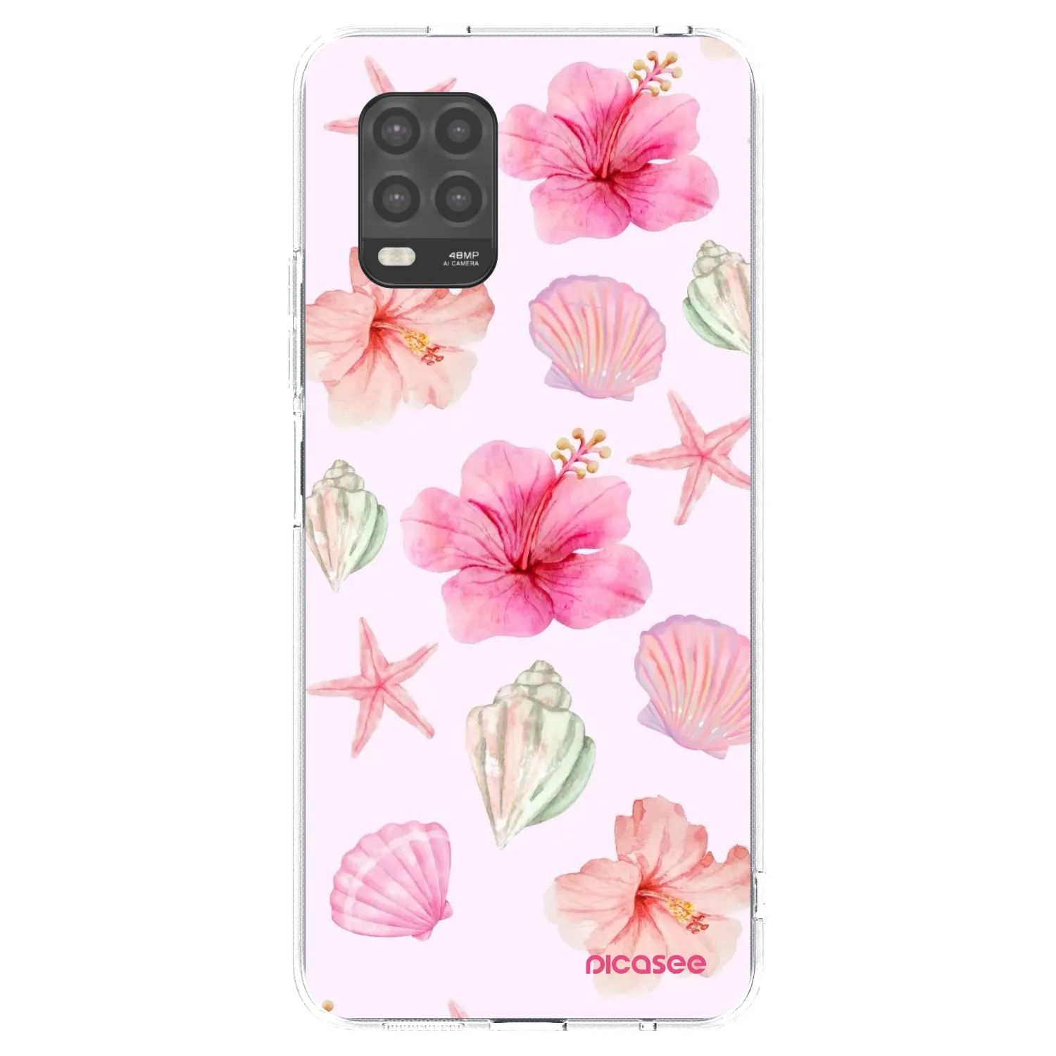 Picasee silikonowe przeźroczyste etui na Xiaomi Mi 10 Lite - Blush Lagoon