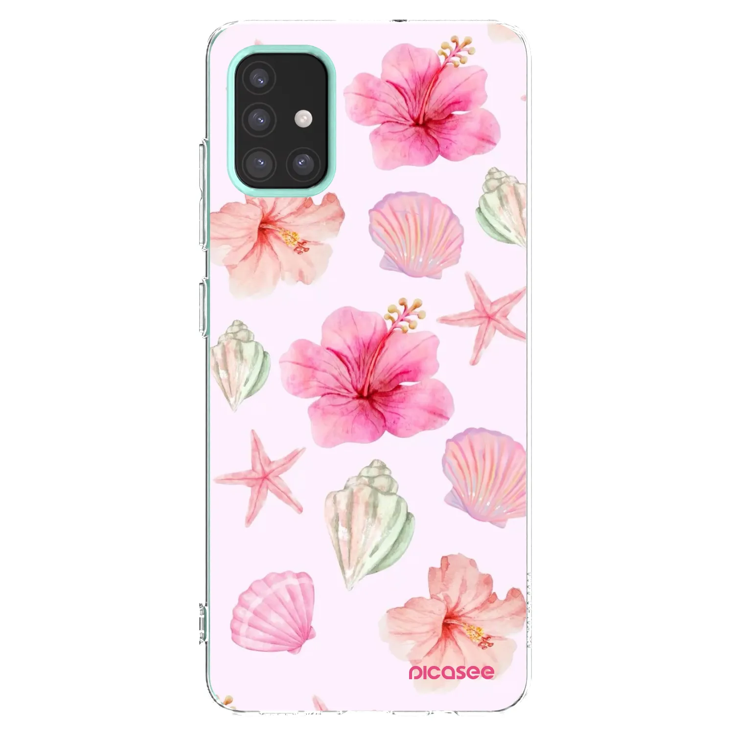 Picasee silikonowe przeźroczyste etui na Samsung Galaxy M31s - Blush Lagoon