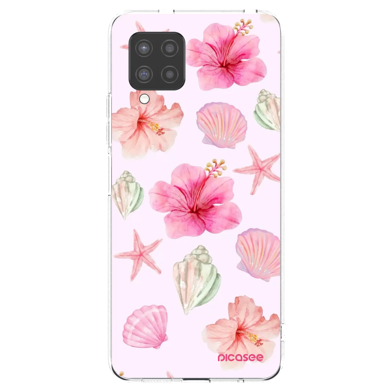Picasee silikonowe przeźroczyste etui na Samsung Galaxy A42 A426B - Blush Lagoon