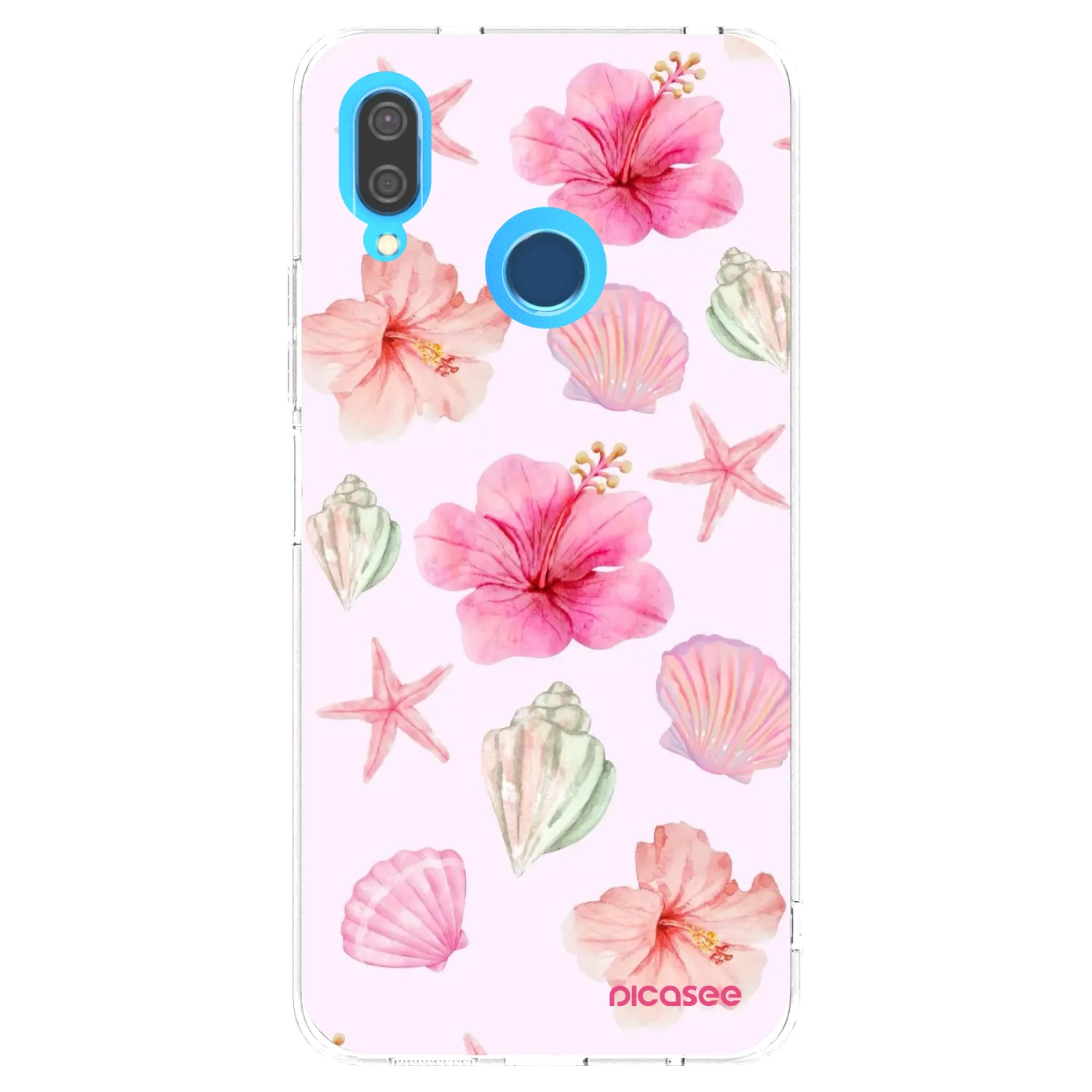 Picasee silikonowe przeźroczyste etui na Huawei P20 Lite - Blush Lagoon
