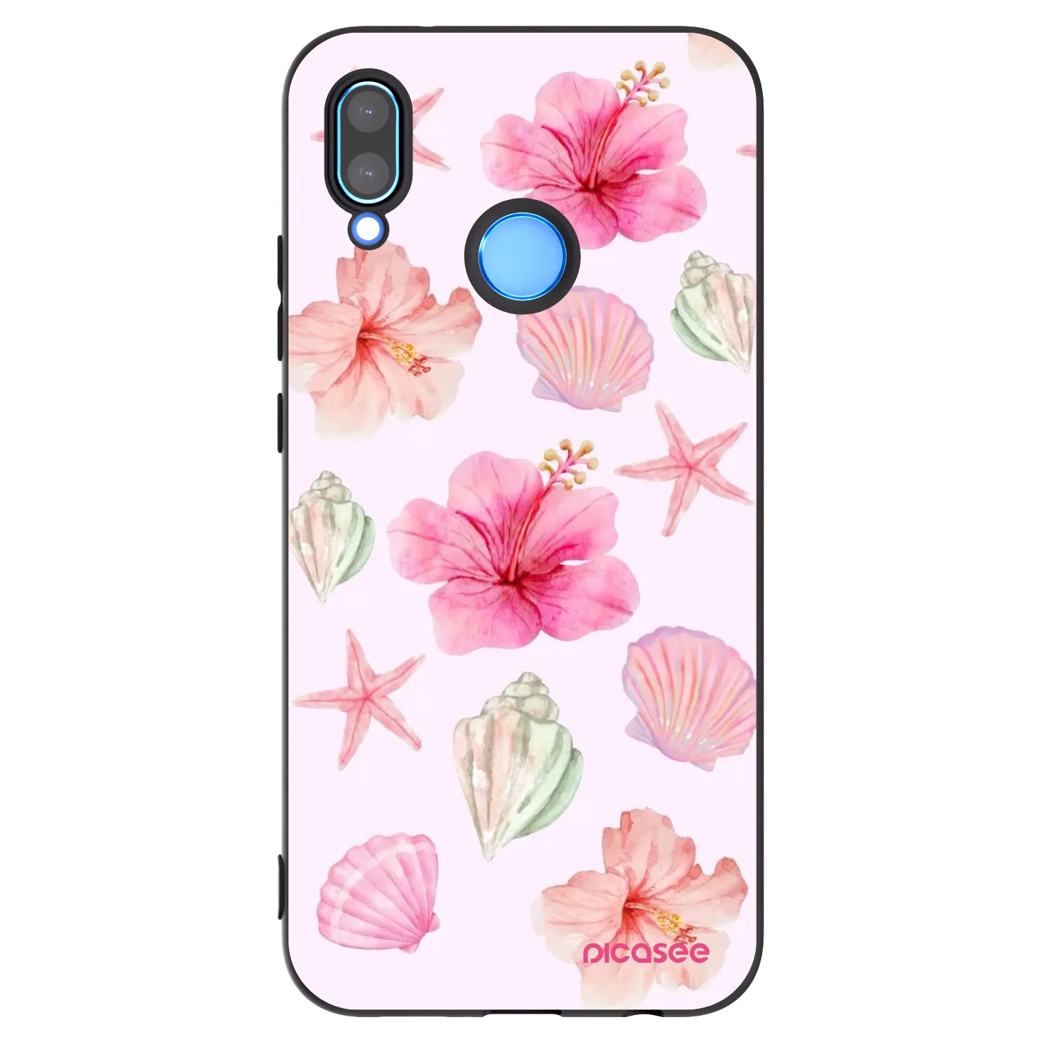 Picasee silikonowe czarne etui na Huawei Mate 40 Pro - Blush Lagoon