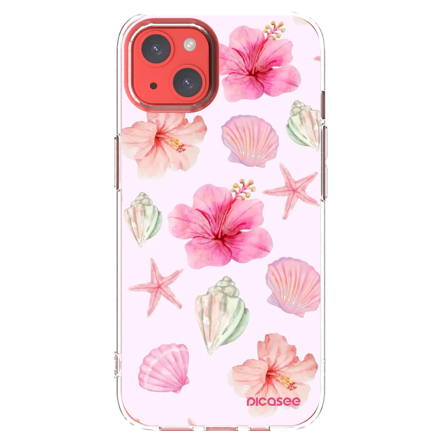 Picasee silikonowe przeźroczyste etui na Apple iPhone 13 - Blush Lagoon