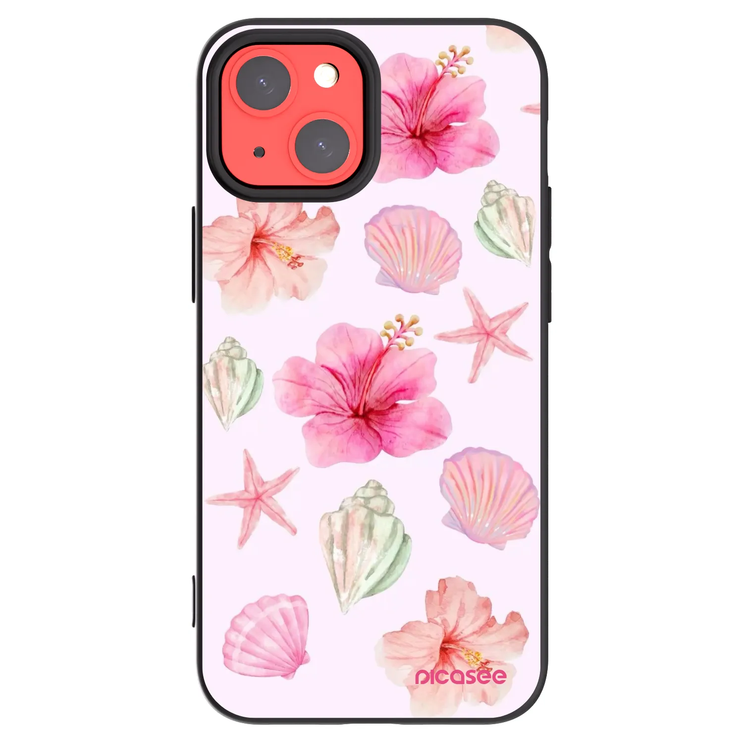 Picasee silikonowe czarne etui na Apple iPhone 13 mini - Blush Lagoon