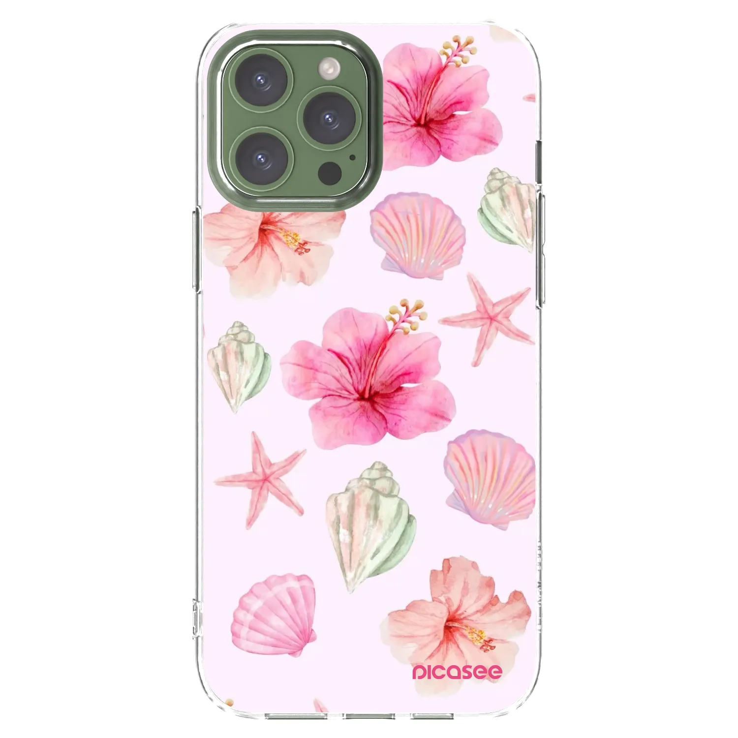 Picasee silikonowe przeźroczyste etui na Apple iPhone 13 Pro Max - Blush Lagoon
